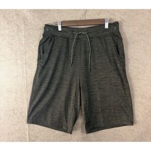Superdry Shorts Mens Sz M Dark Green Pockets Stretch 10" Inseam‎ Training Gym